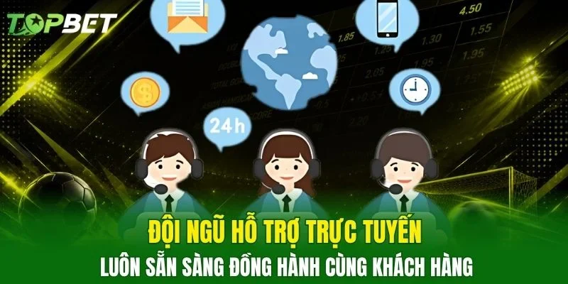 Đội ngũ hỗ trợ trực tuyến luôn sẵn sàng đồng hành cùng khách hàng