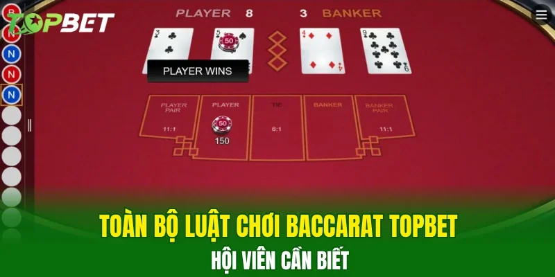 Toàn bộ luật chơi baccarat TOPBET hội viên cần biết